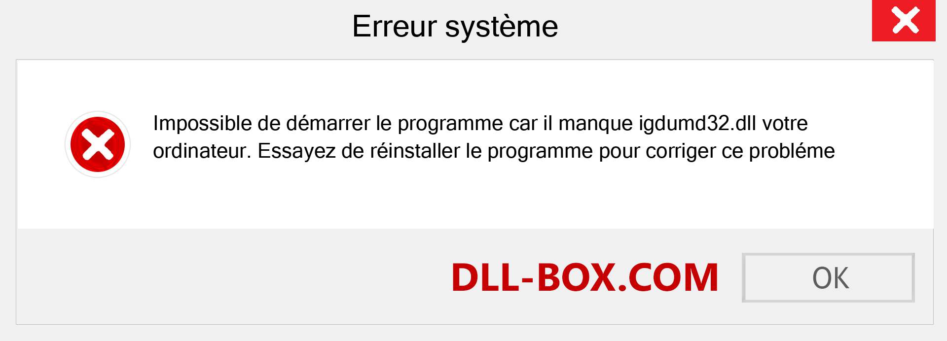 Le fichier igdumd32.dll est manquant ?. Télécharger pour Windows 7, 8, 10 - Correction de l'erreur manquante igdumd32 dll sur Windows, photos, images